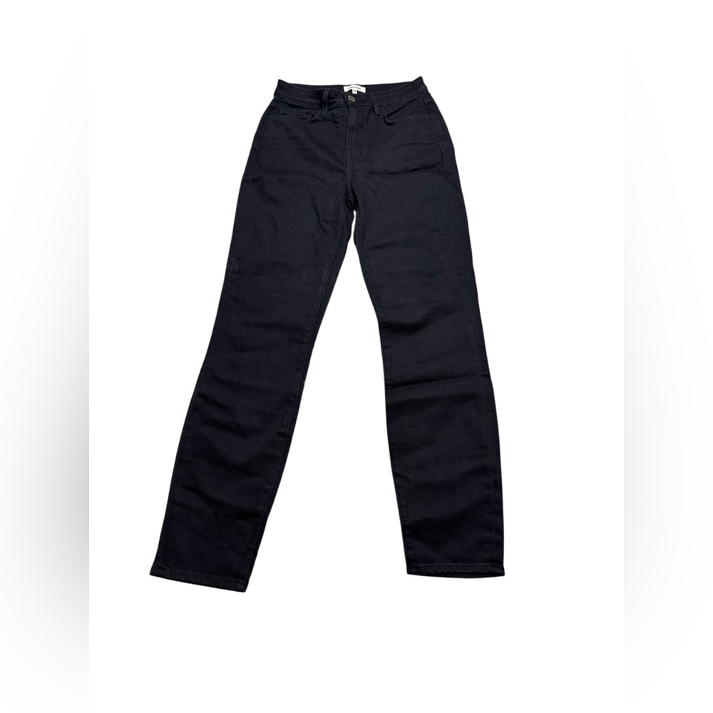 L'AGENCE High Line Jean Black Straight Leg Jeans 25